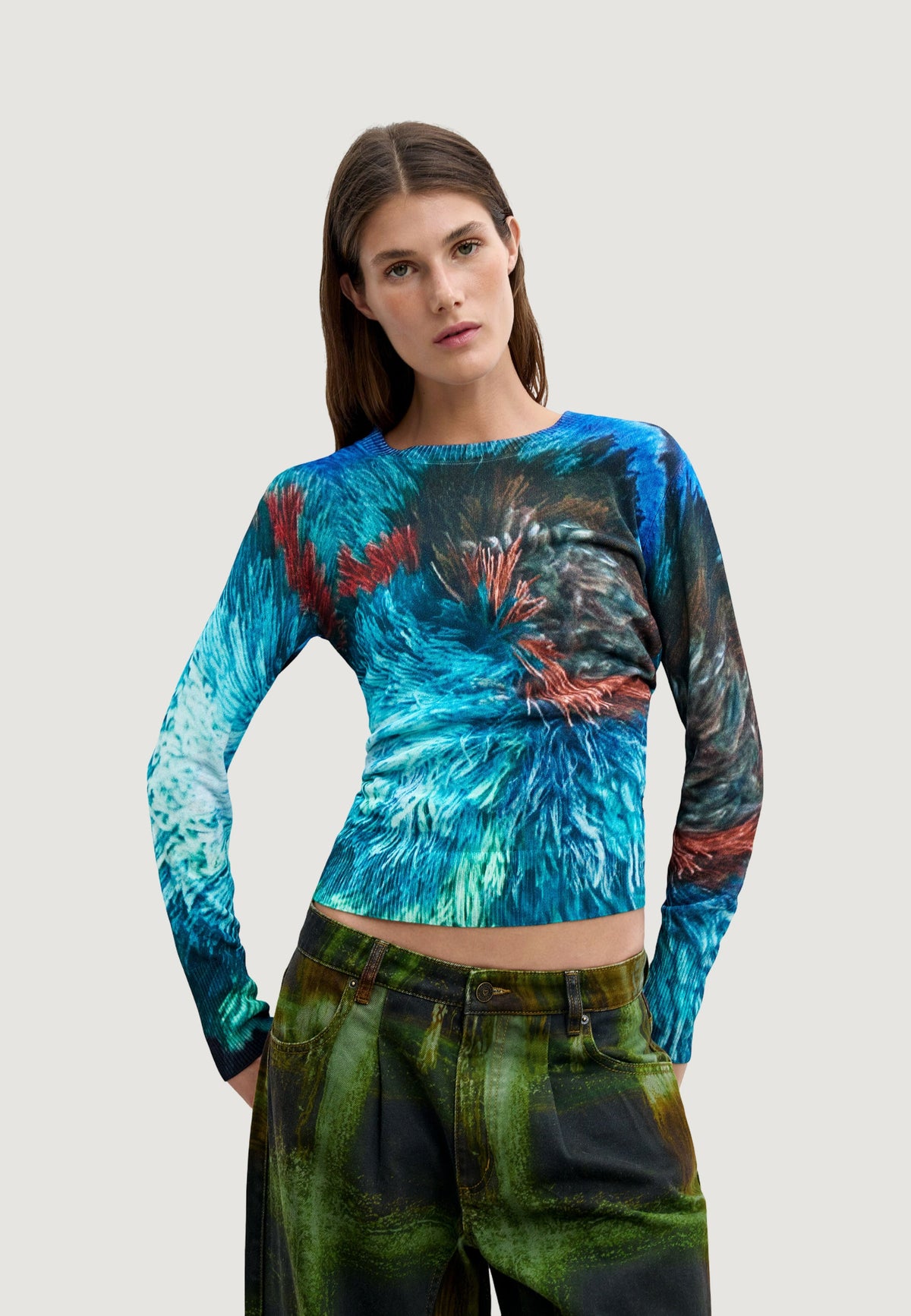 Desigual Pompom Lacroix Trui – Meerkleurig
