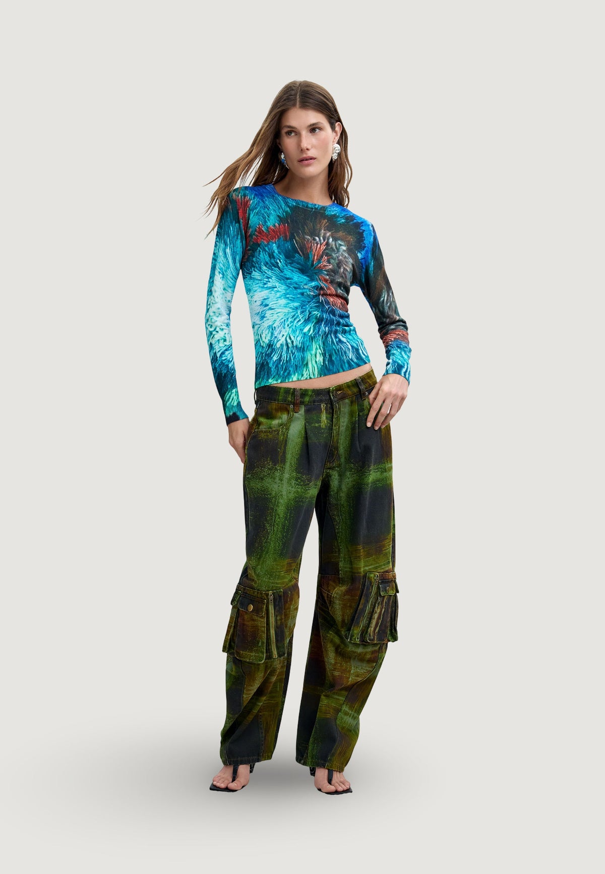 Desigual Pompom Lacroix Trui – Meerkleurig