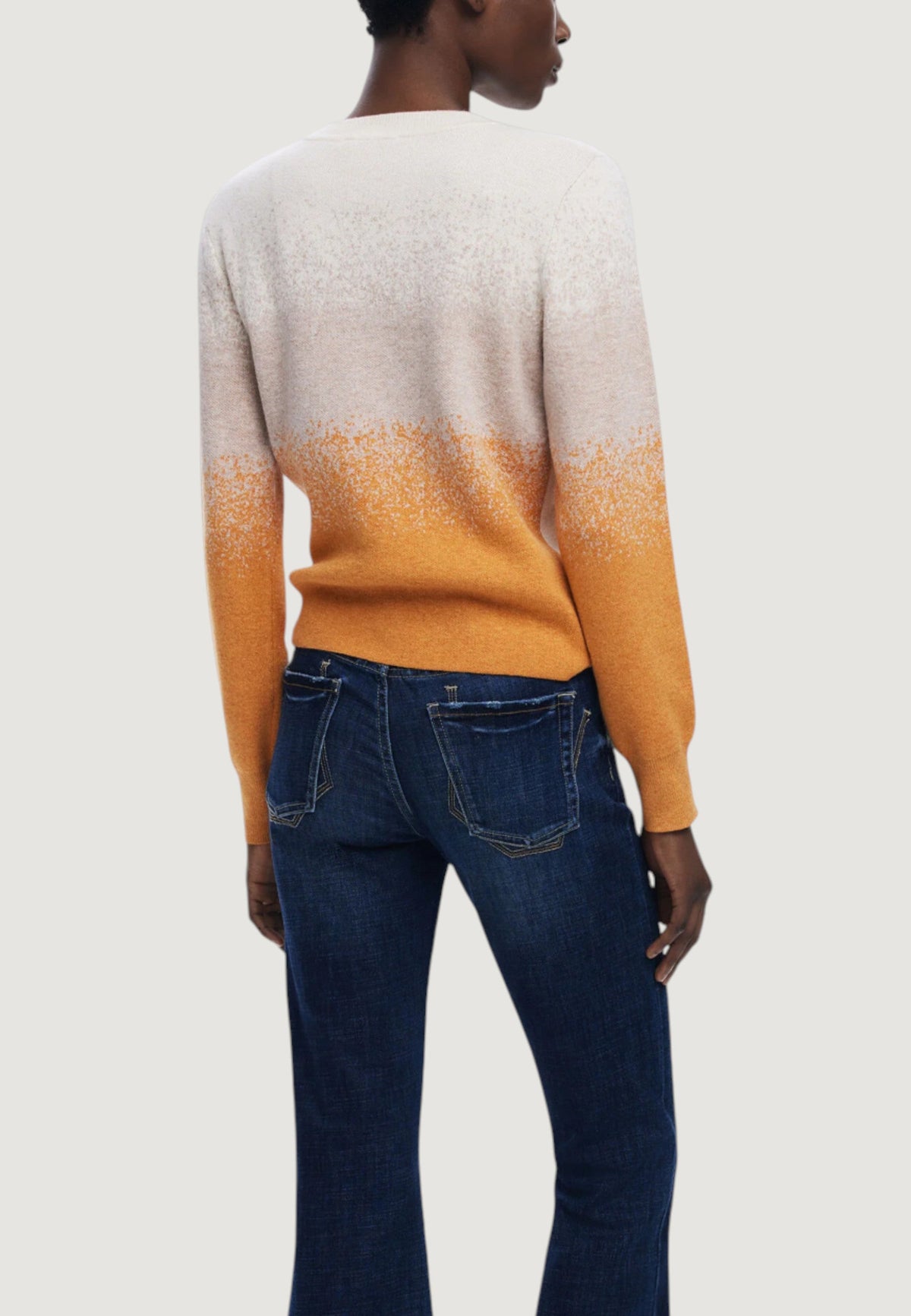 Desigual Fama Trui – Crème / Oranje