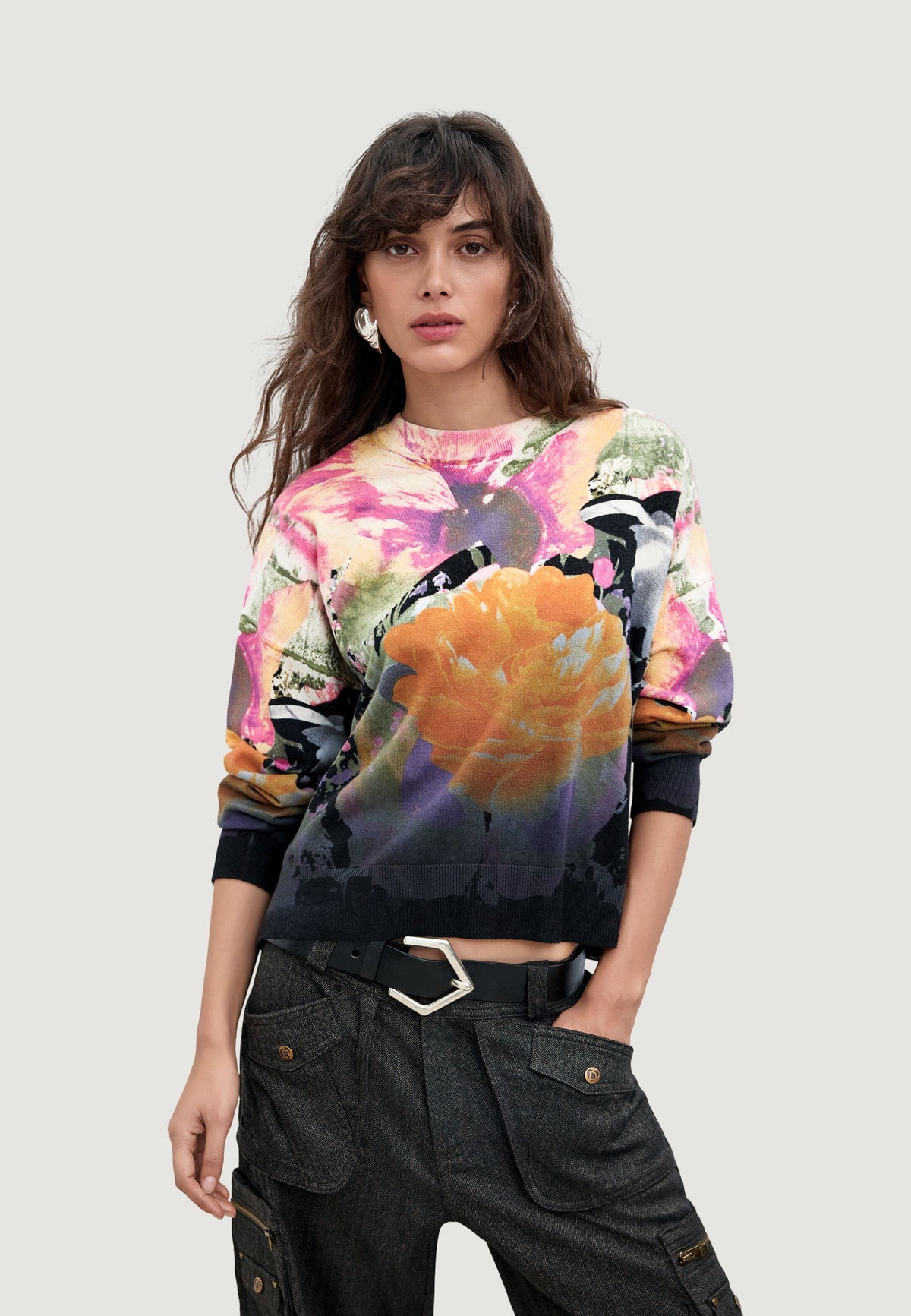 Desigual Rose Degrade Lacroix Trui – Meerkleurig