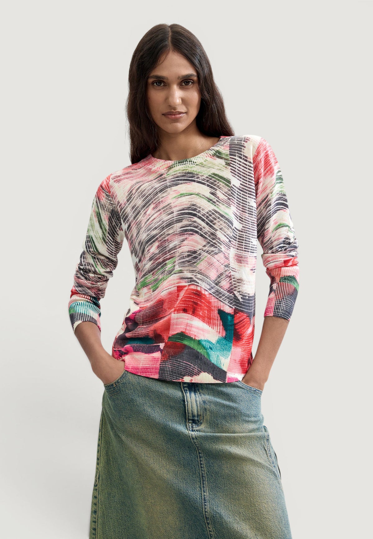 Desigual Glitch Trui – Meerkleurig