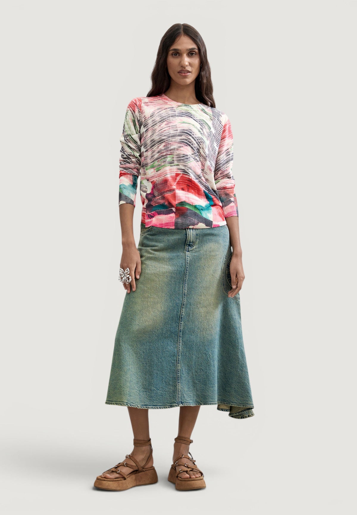 Desigual Glitch Trui – Meerkleurig