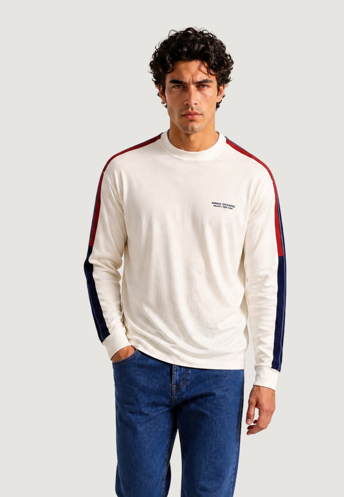 Armani Exchange Katoenen Trui – Wit