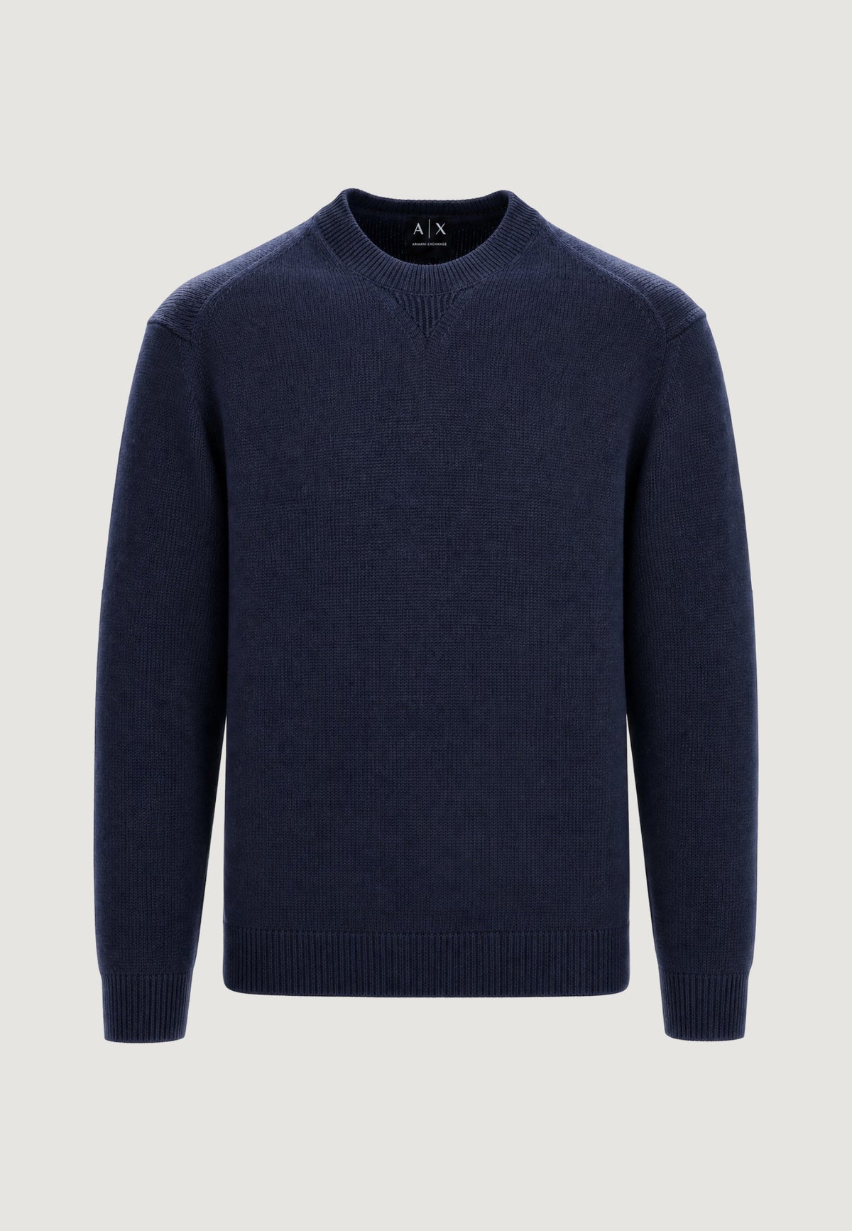 Armani Exchange Trui met Klassieke Kraag – Marineblauw