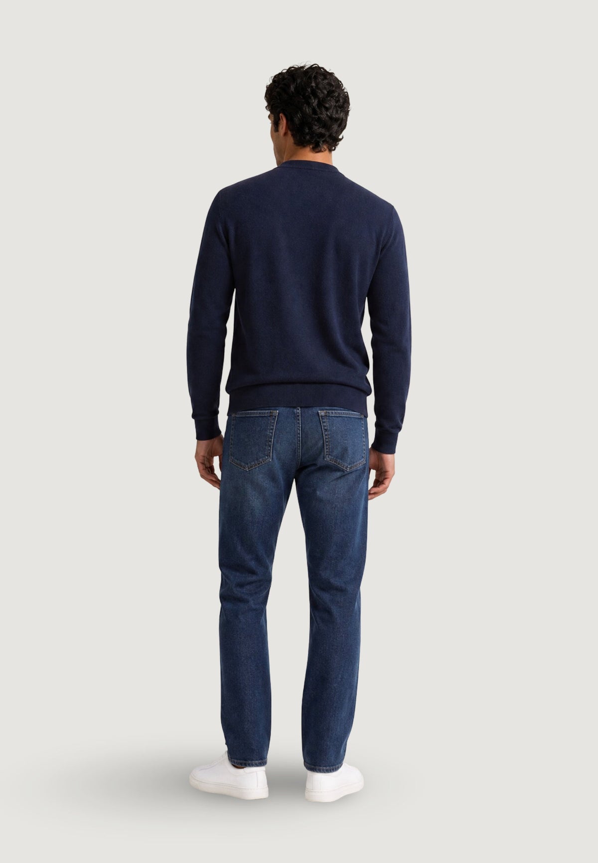 Armani Exchange Katoenen Trui – Marineblauw