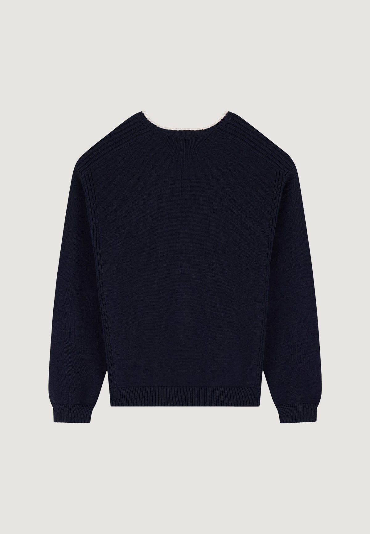 Armani Exchange Katoenen Trui met Ronde Hals – Marineblauw