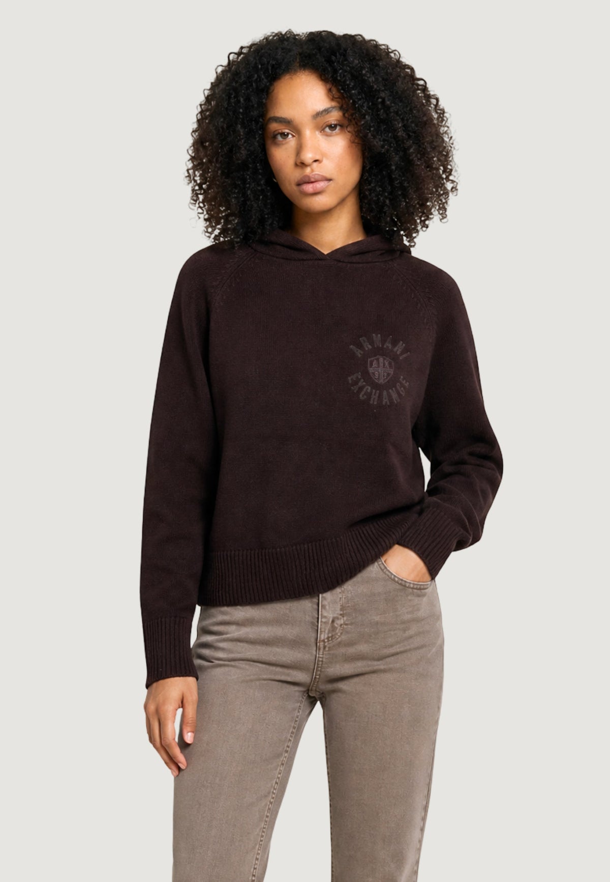 Armani Exchange Katoenen Trui – Bruin