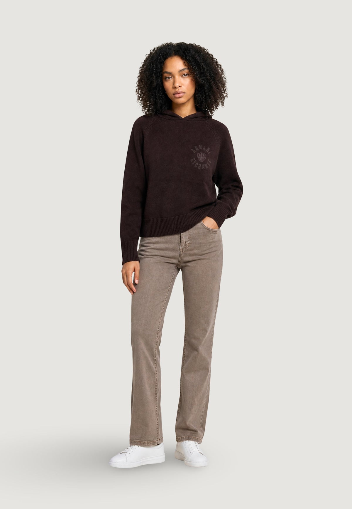 Armani Exchange Katoenen Trui – Bruin