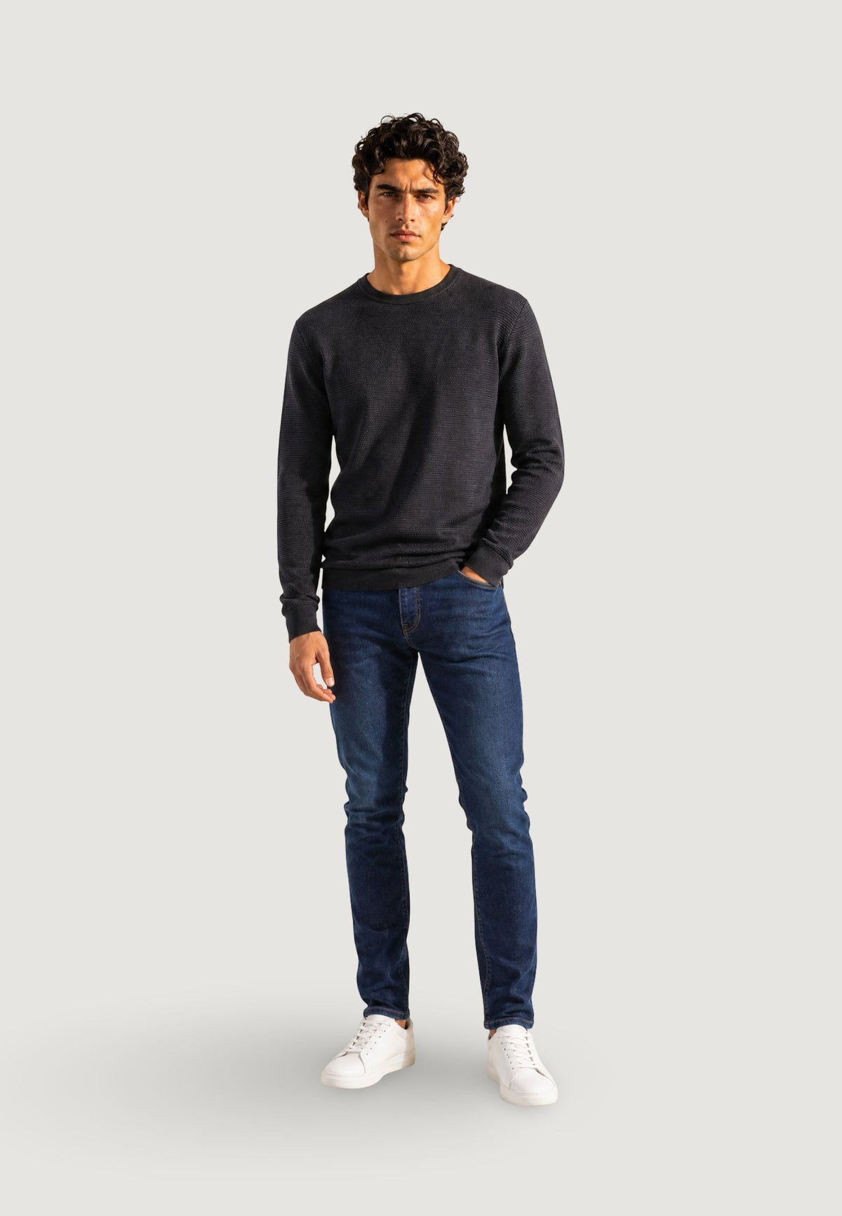 Armani Exchange Trui van Viscose – Zwart