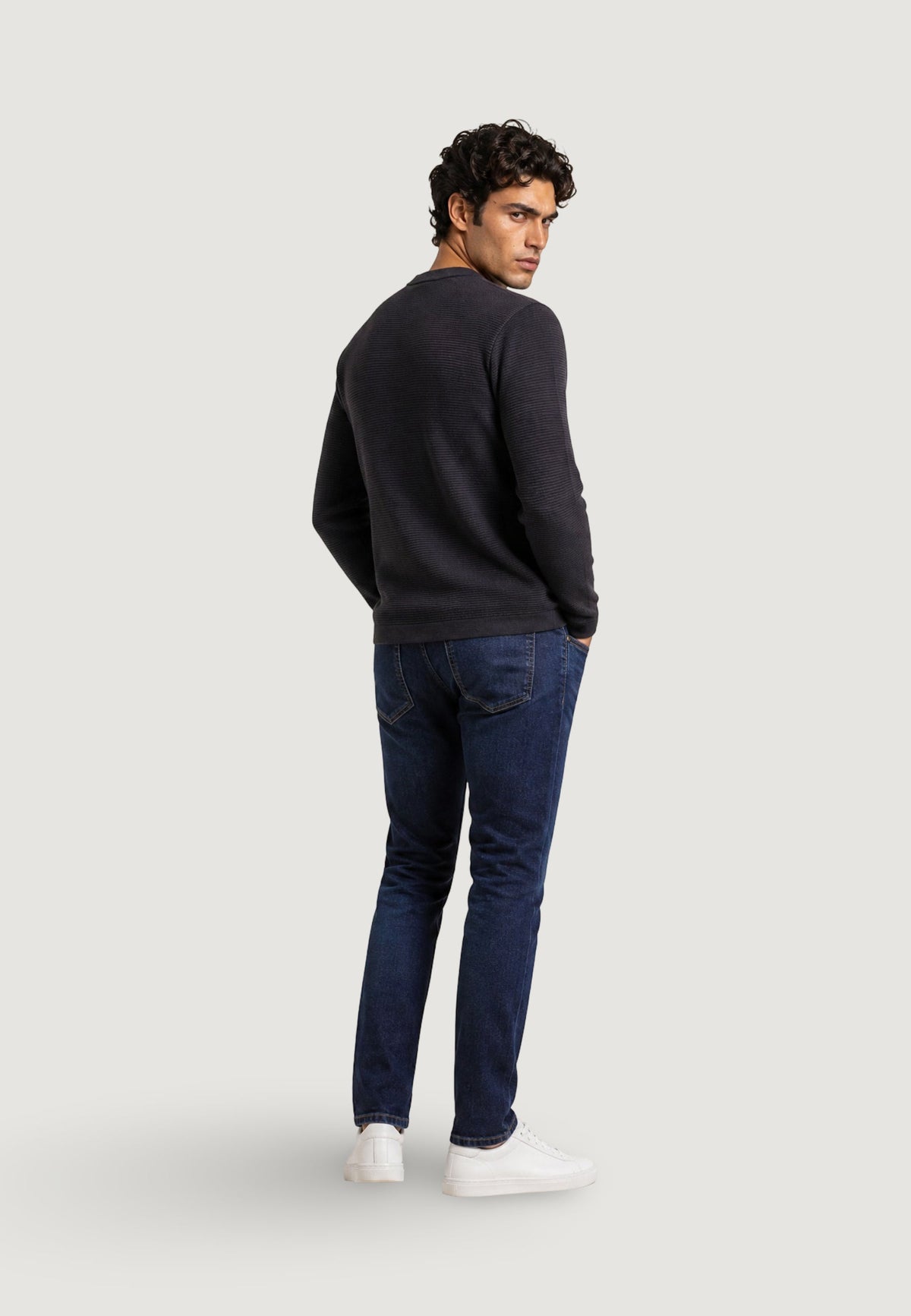 Armani Exchange Trui van Viscose – Zwart