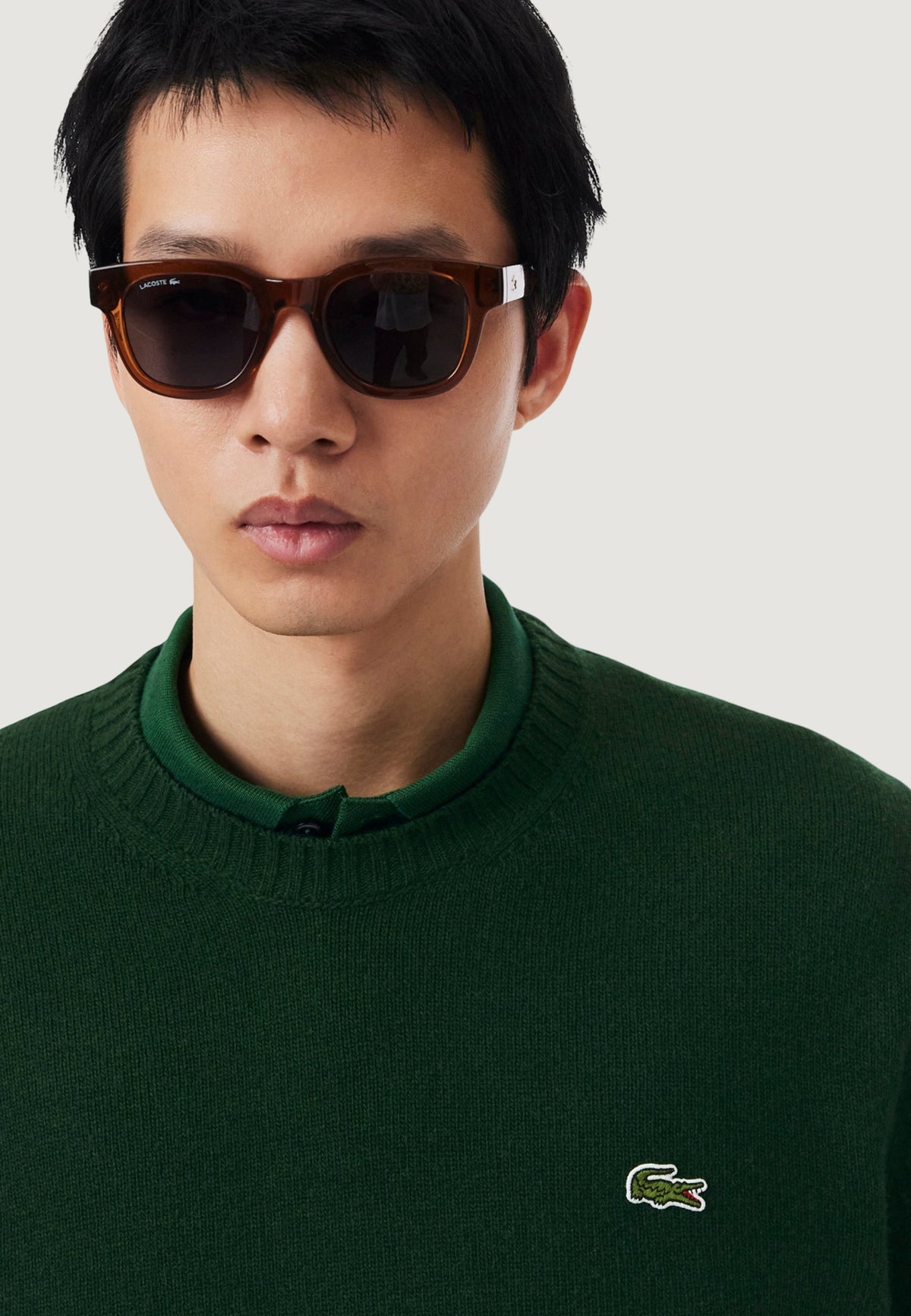 Lacoste Merinowollen trui – Groen