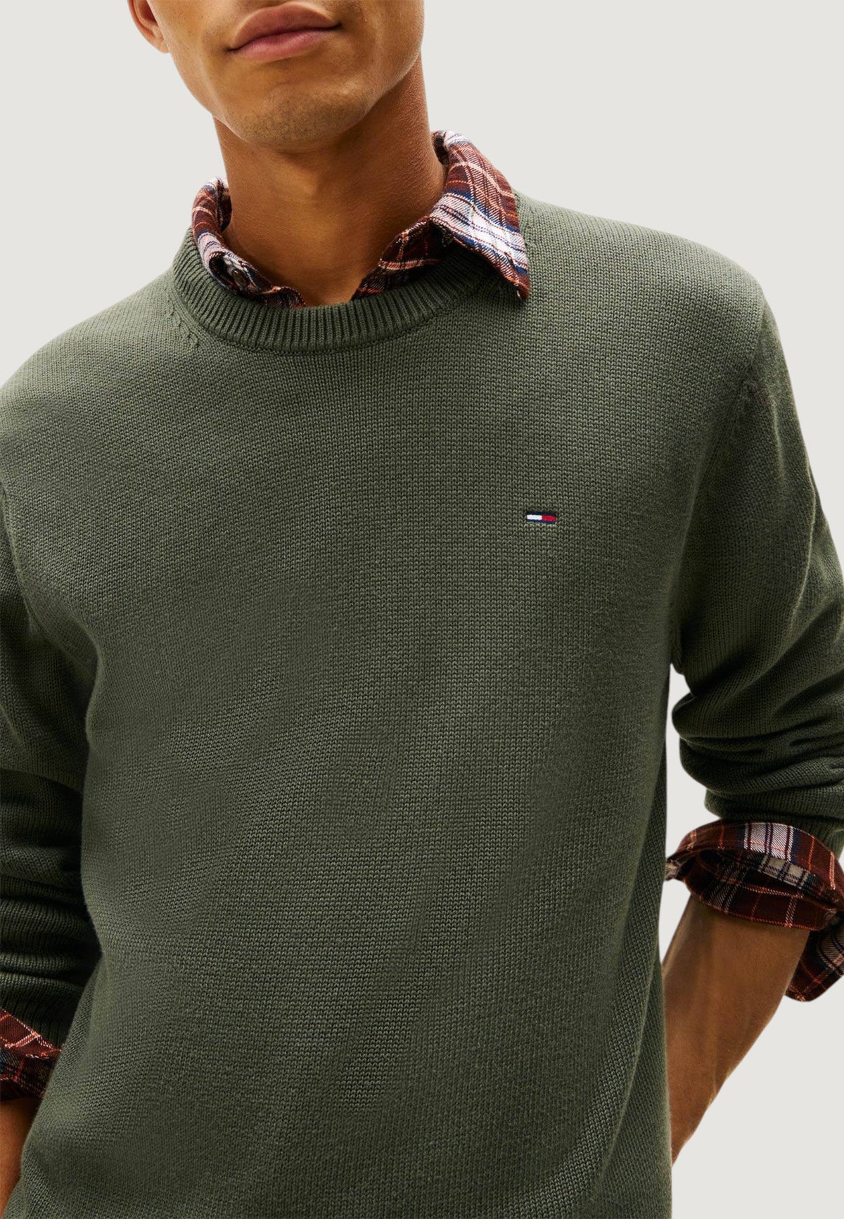 Tommy Hilfiger Slim fit Trui – Groen