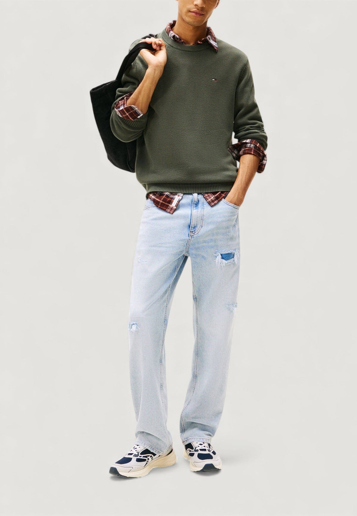 Tommy Hilfiger Slim fit Trui – Groen