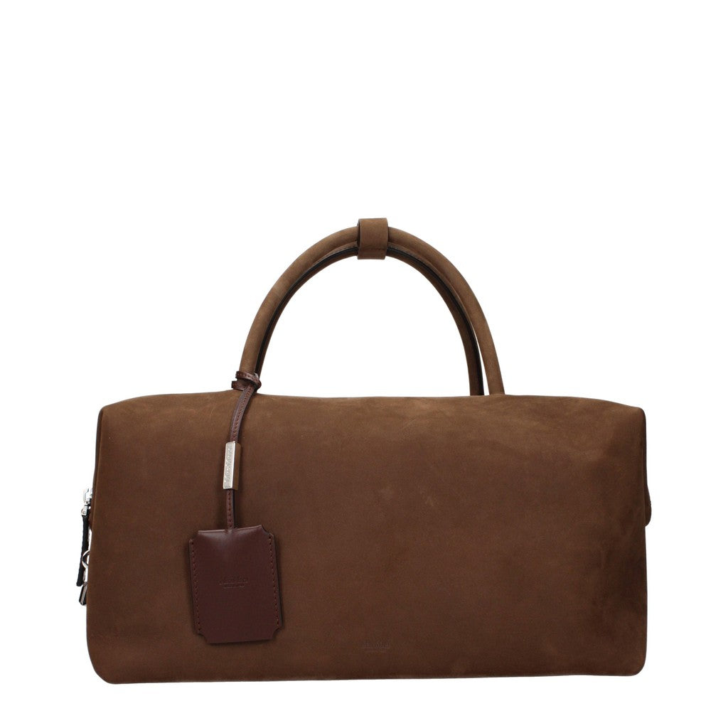 Max Mara Holdall Handtas van suède – Bruin