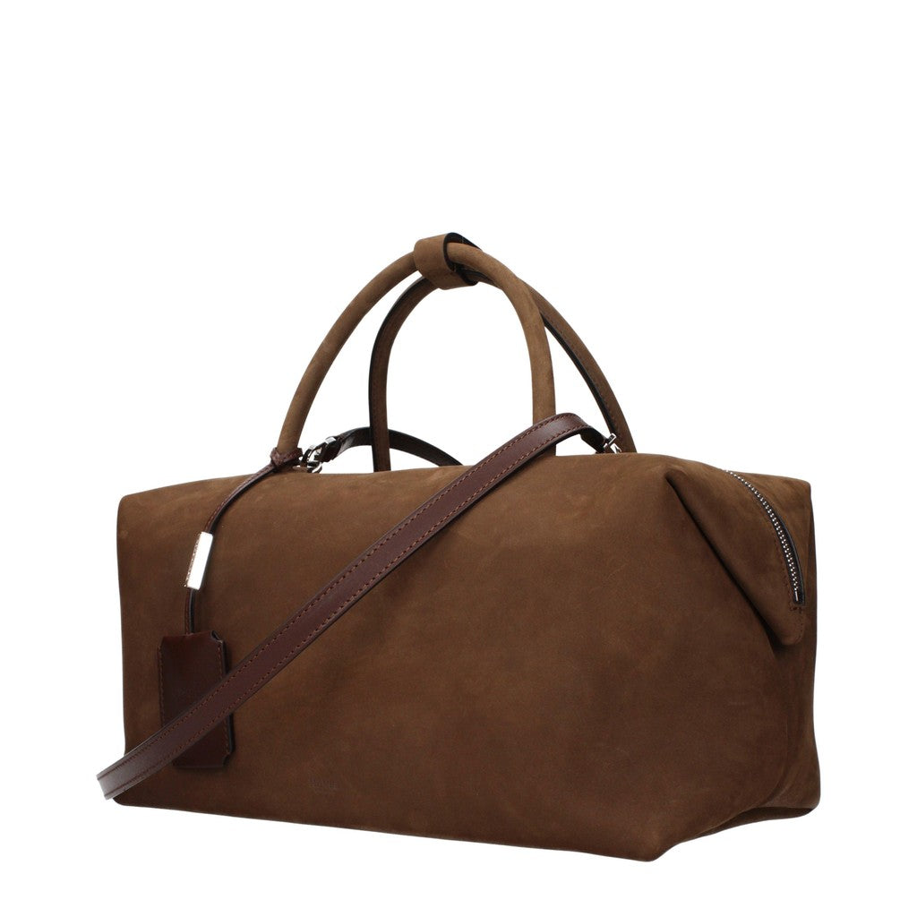 Max Mara Holdall Handtas van suède – Bruin