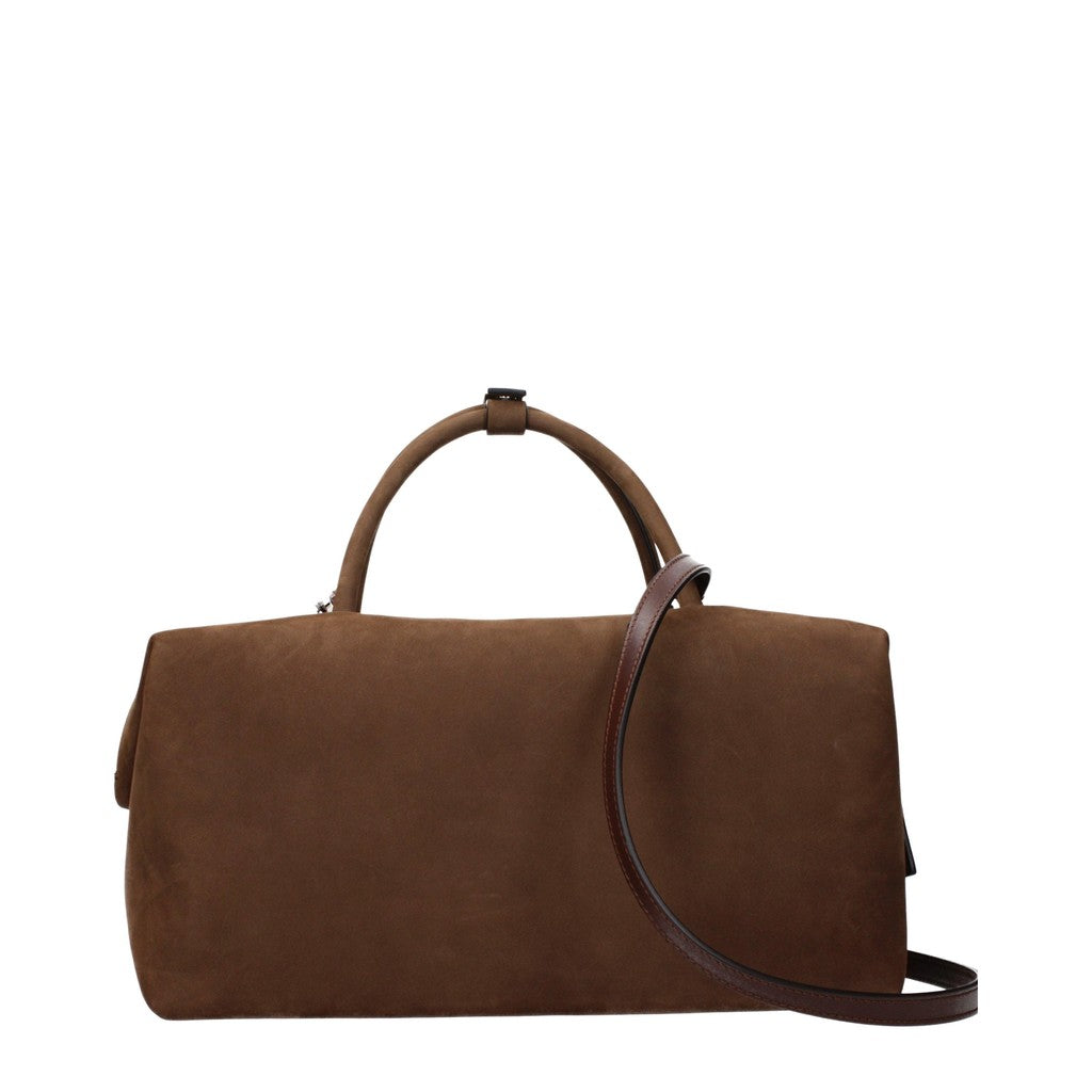 Max Mara Holdall Handtas van suède – Bruin