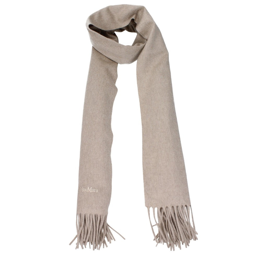 Max Mara Kasjmieren sjaal met franjes – Beige