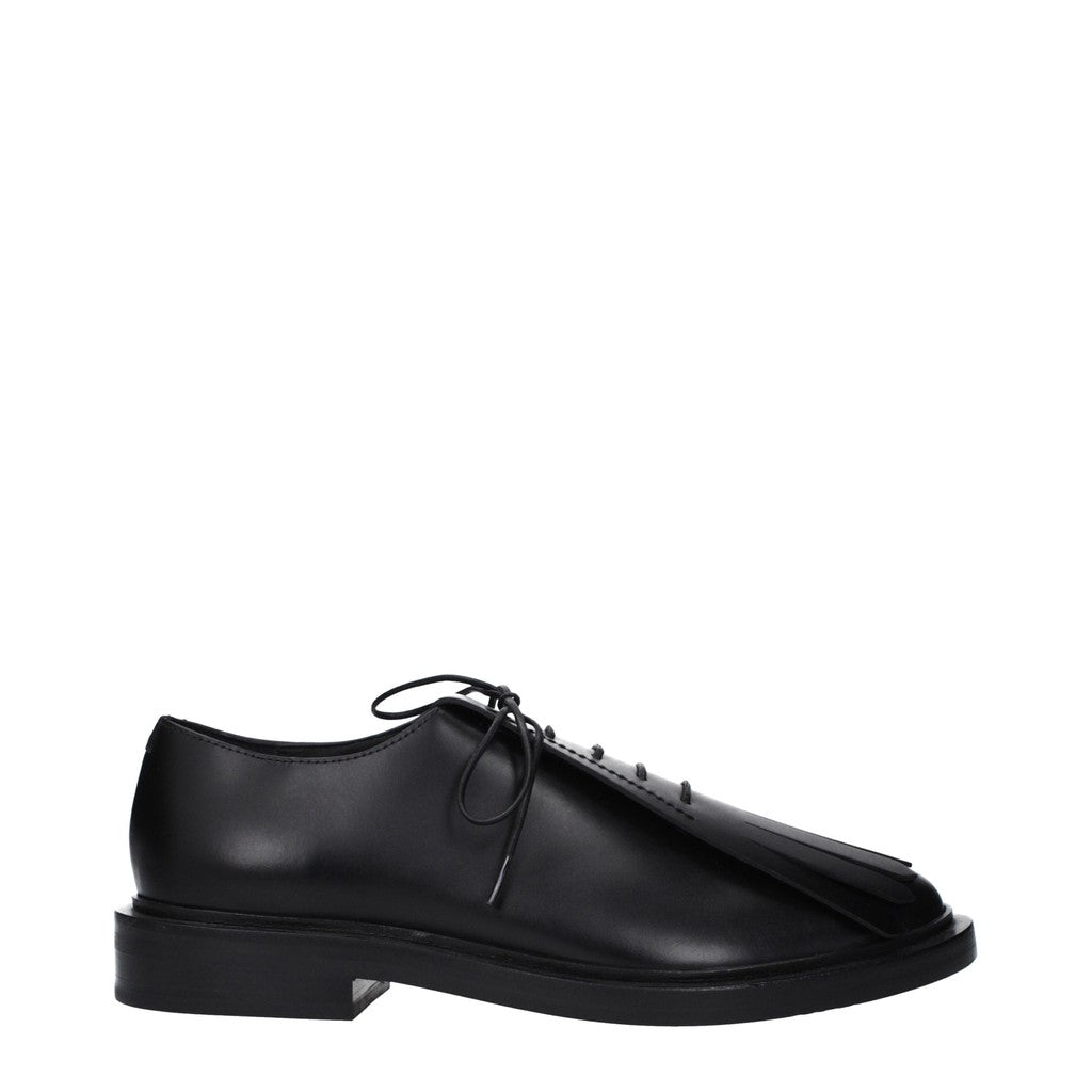 Max Mara Leren loafers – Zwart