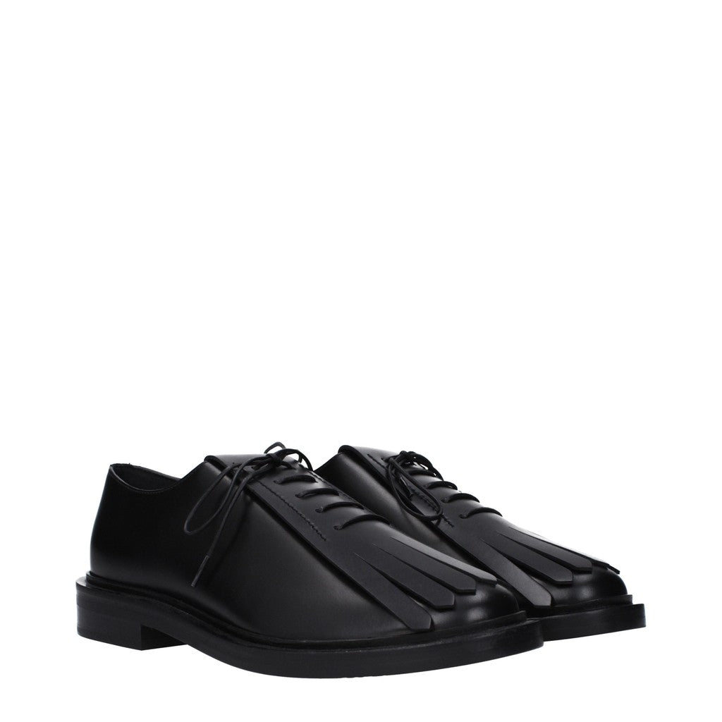 Max Mara Leren loafers – Zwart