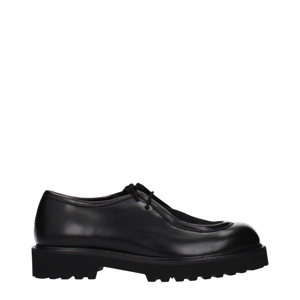 Max Mara Veterschoenen van leer en suède – Zwart