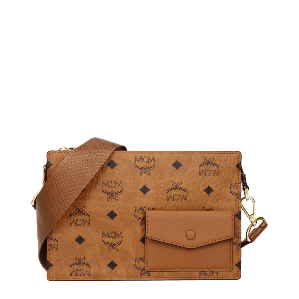 MCM Aren Crossbodytas Dames – Cognac