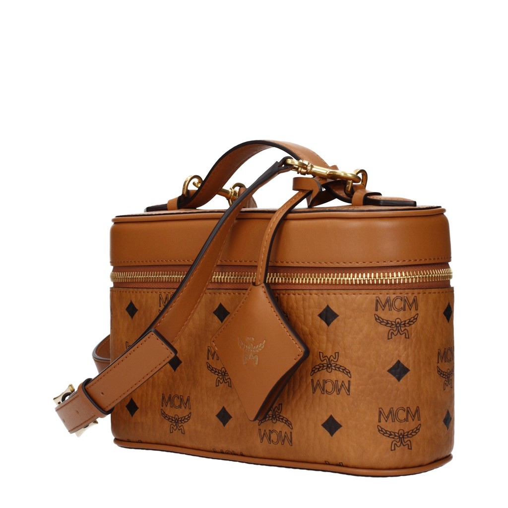 MCM Aren Crossbodytas Dames – Cognac