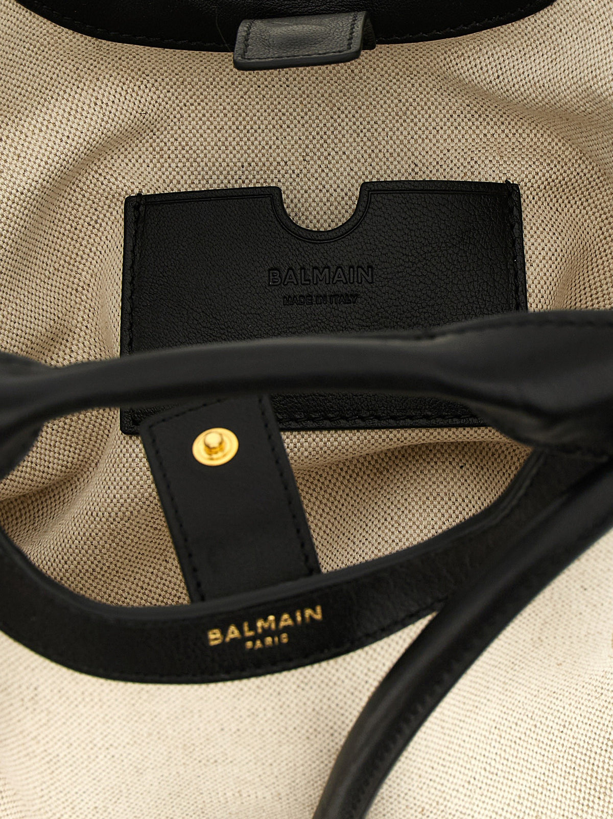 Balmain Canvas shopper – Wit / Zwart