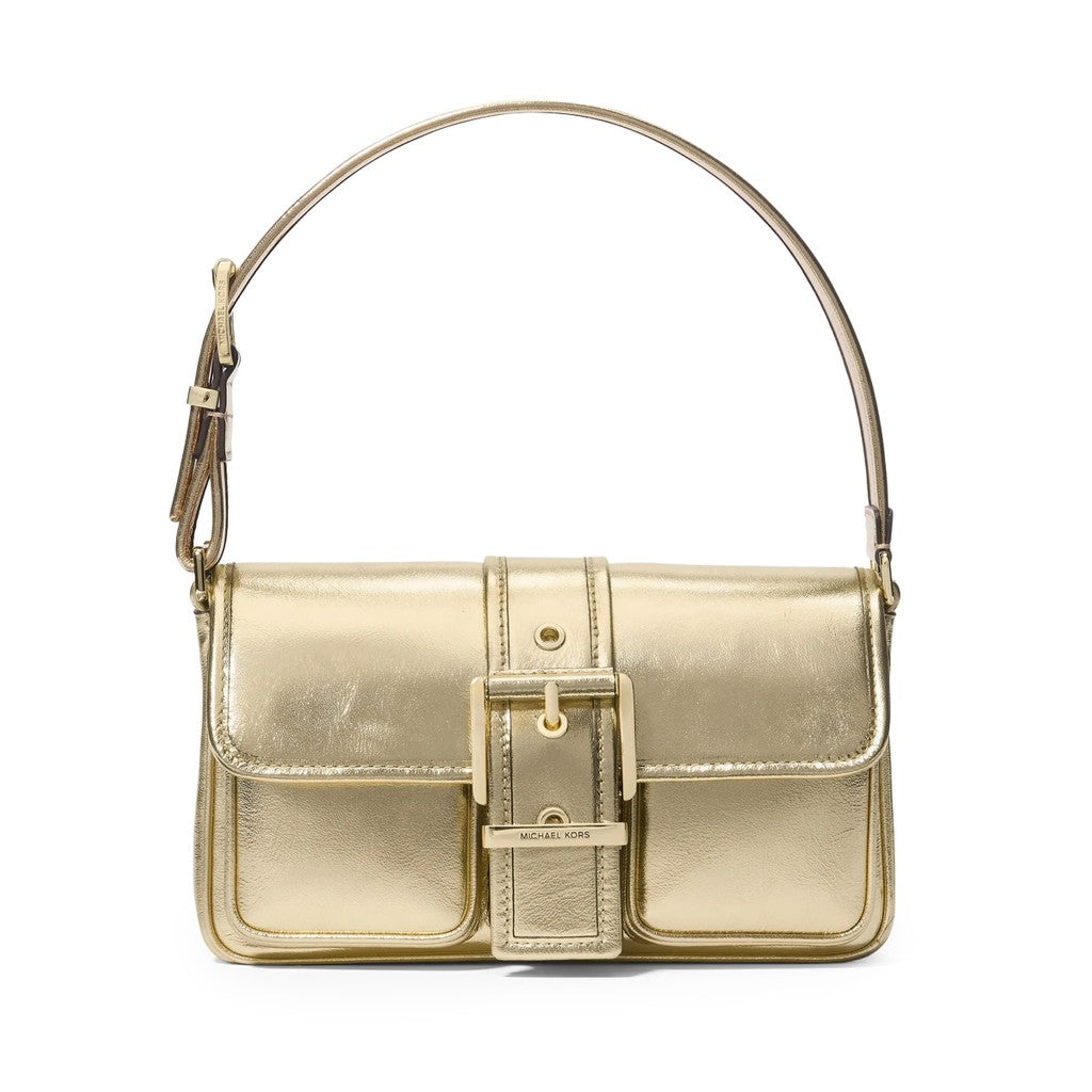 Michael Kors Colby Medium Metallic schoudertas – Goud