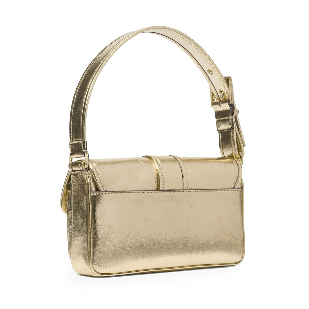 Michael Kors Colby Medium Metallic schoudertas – Goud