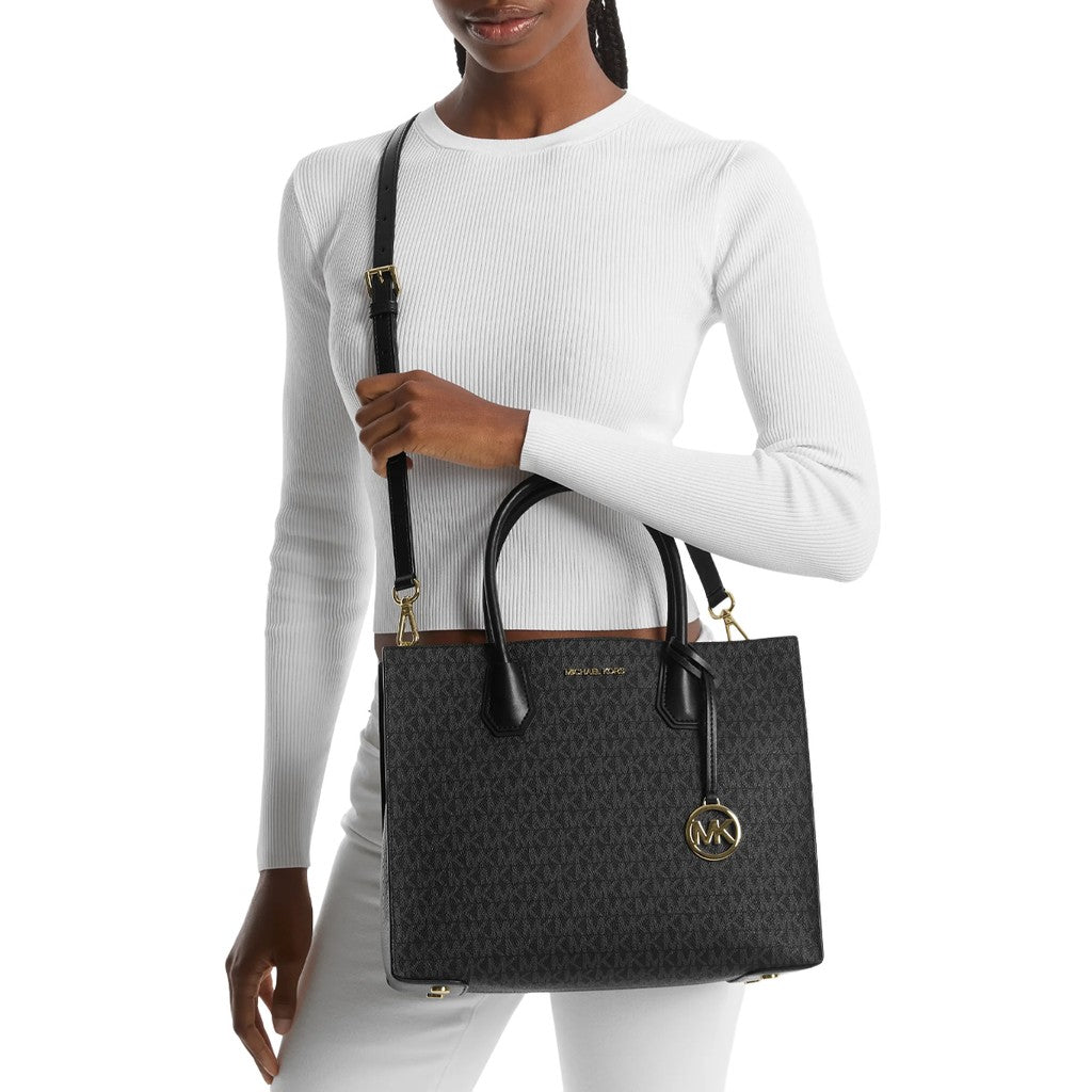 Michael Kors Handtas met logoprint – Zwart