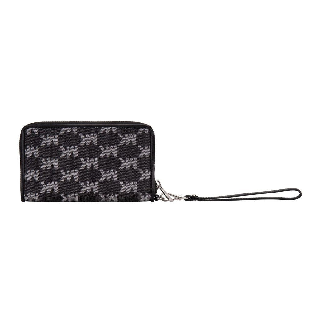 Michael Kors Jet Set Travel Large Polsportemonnee met logo-jacquard – Zwart