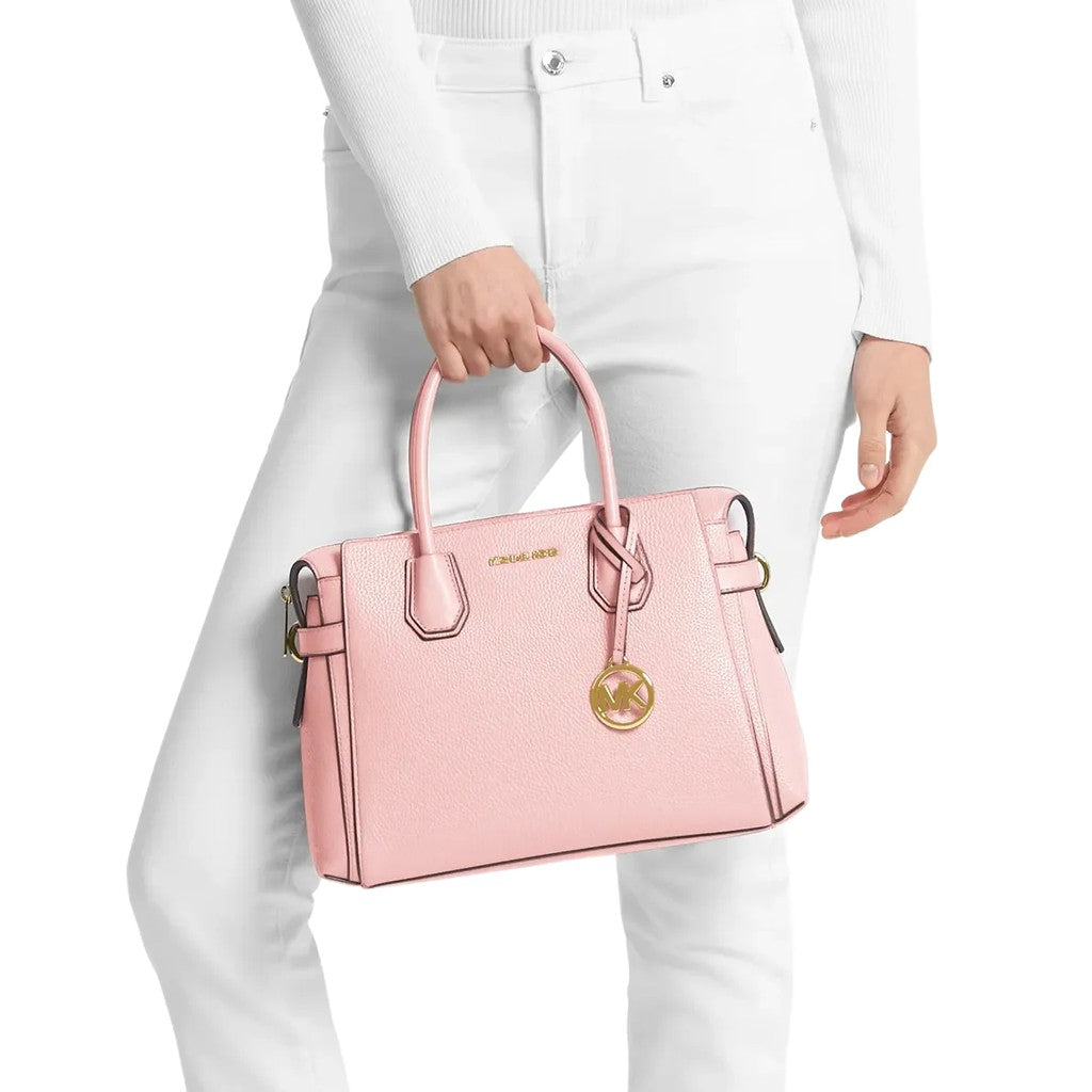 Michael Kors Mercer Medium Handtas – Lichtroze