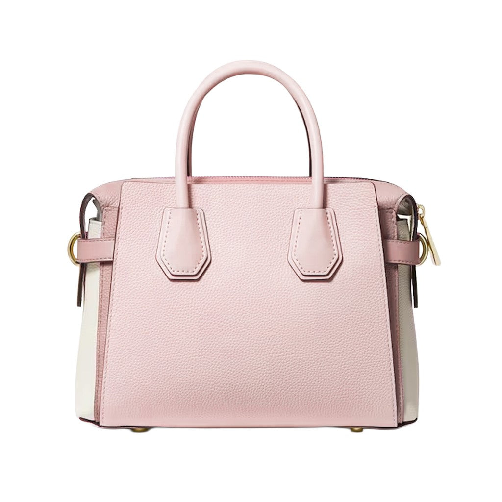Michael Kors Mercer Medium Tweekleurige handtas – Lichtroze