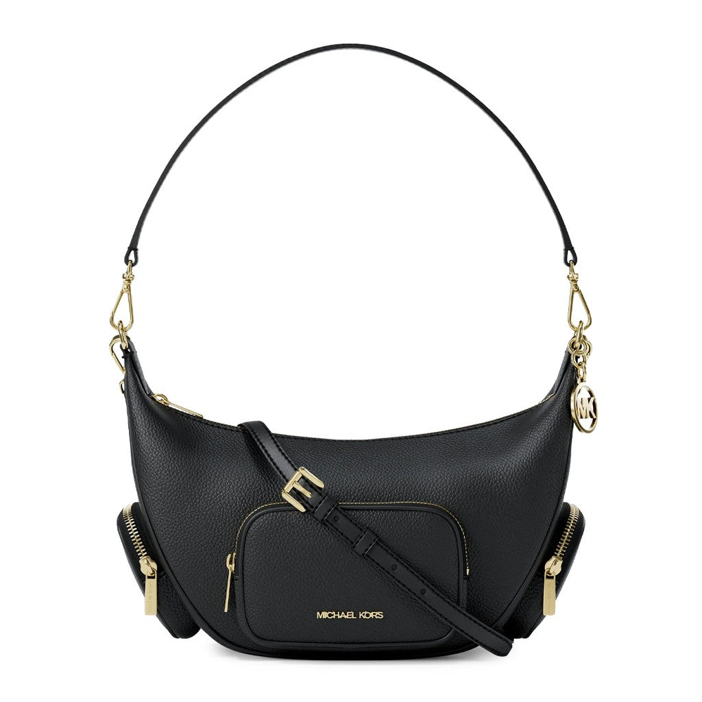 Michael Kors Merritt Medium Schoudertas – Zwart