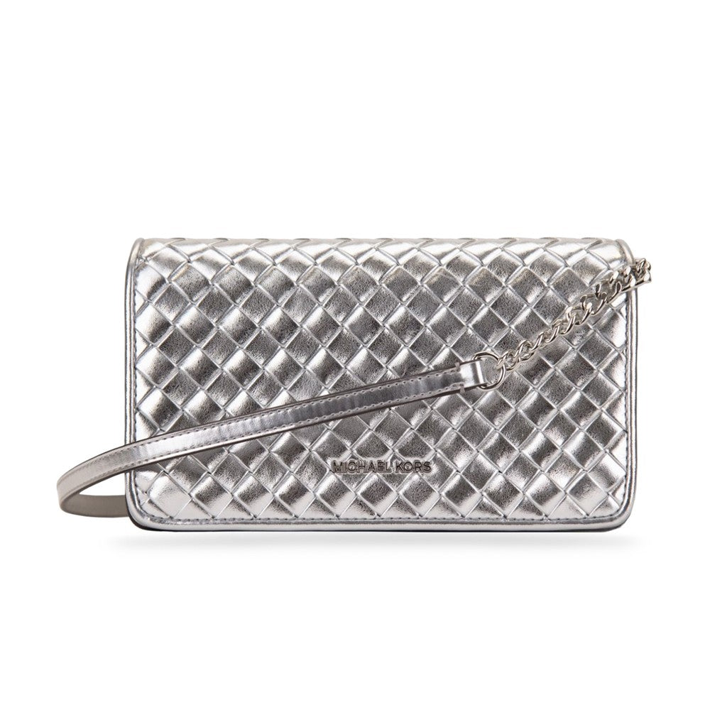 Michael Kors Metallic crossbodytas – Zilver