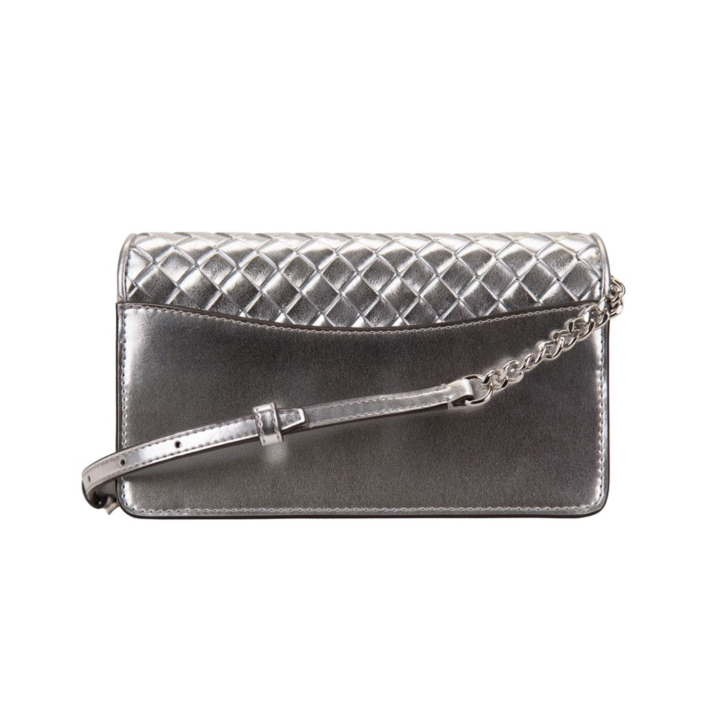 Michael Kors Metallic crossbodytas – Zilver