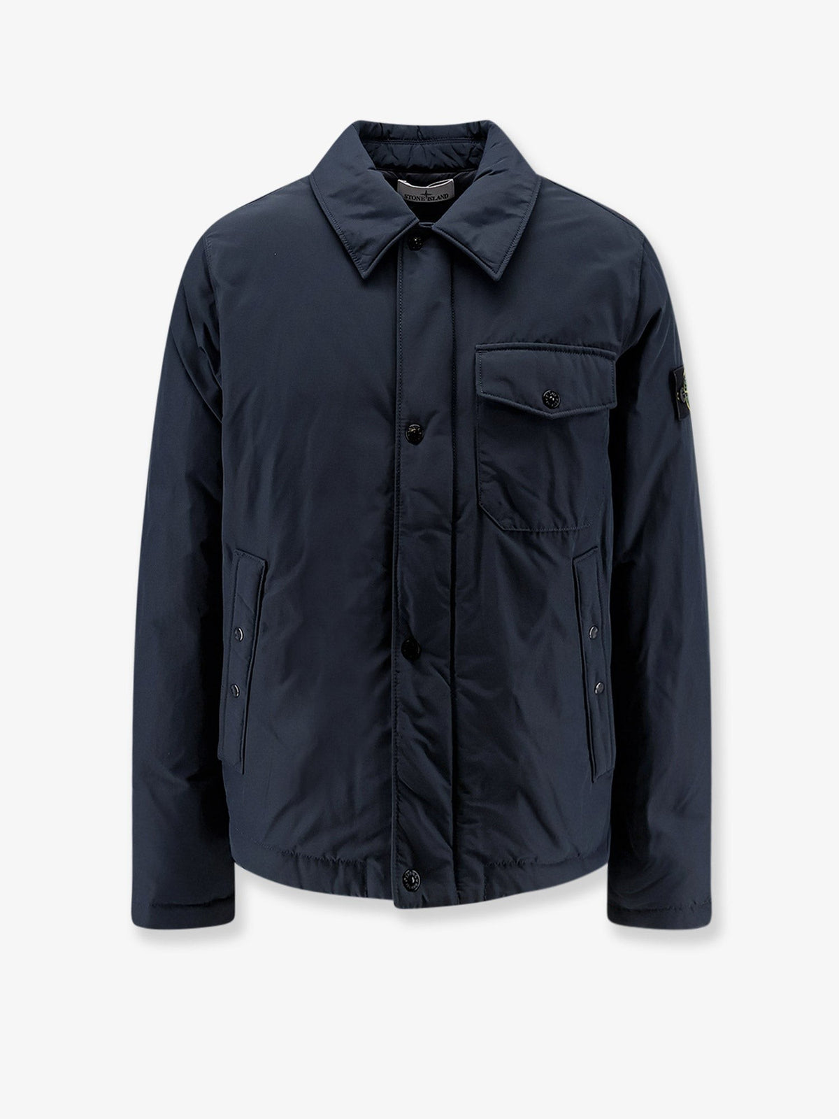 Stone Island Micro Reps Donsjas – Marineblauw