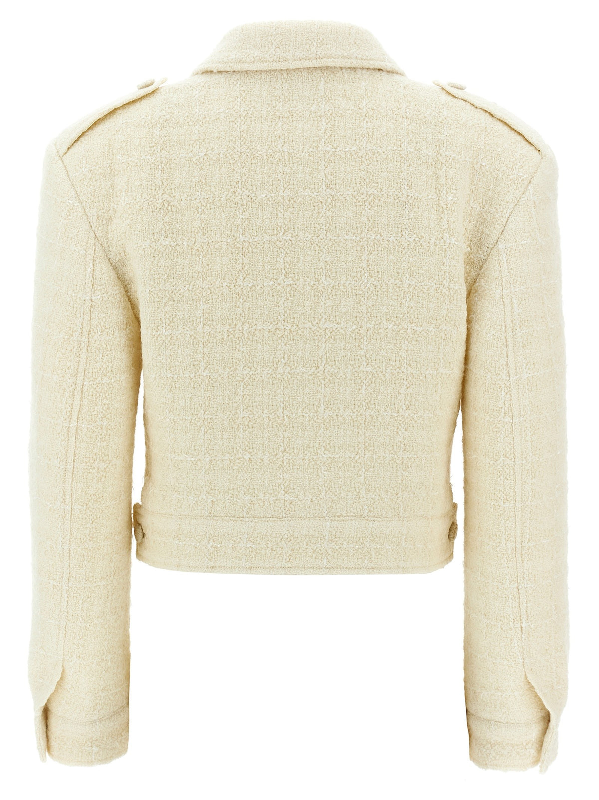 Givenchy Korte blazer van tweed – Crème