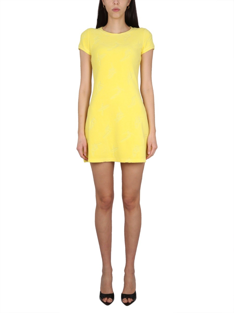 Dsquared2 Slim fit Minijurk – Geel