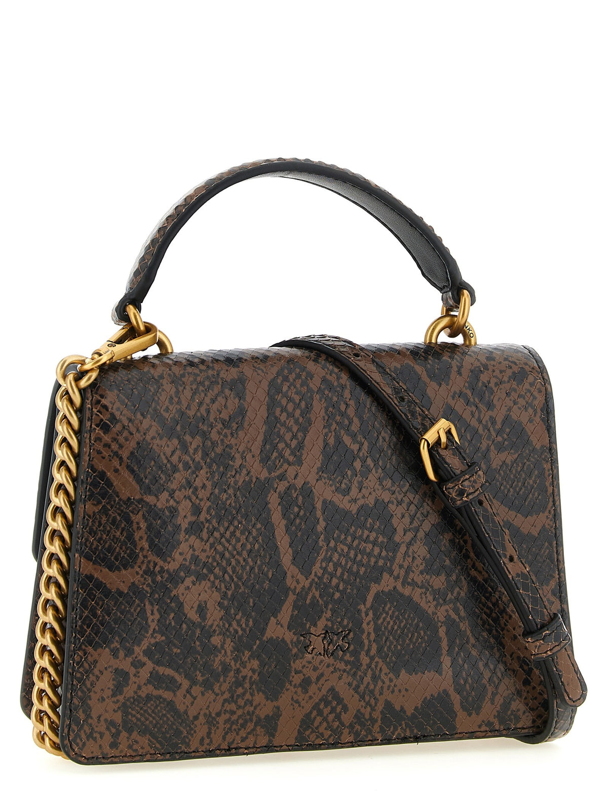 Pinko Love One Handtas met pythonprint – Meerkleurig