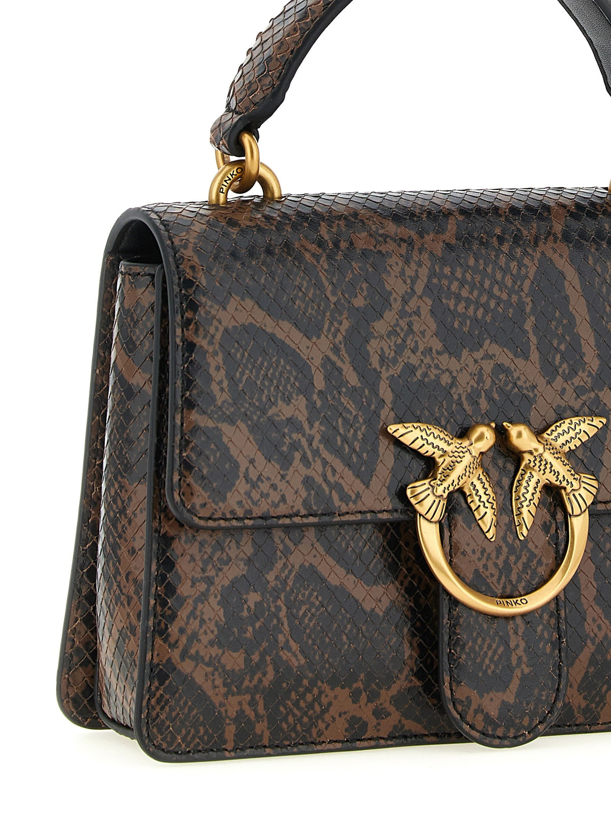 Pinko Love One Handtas met pythonprint – Meerkleurig