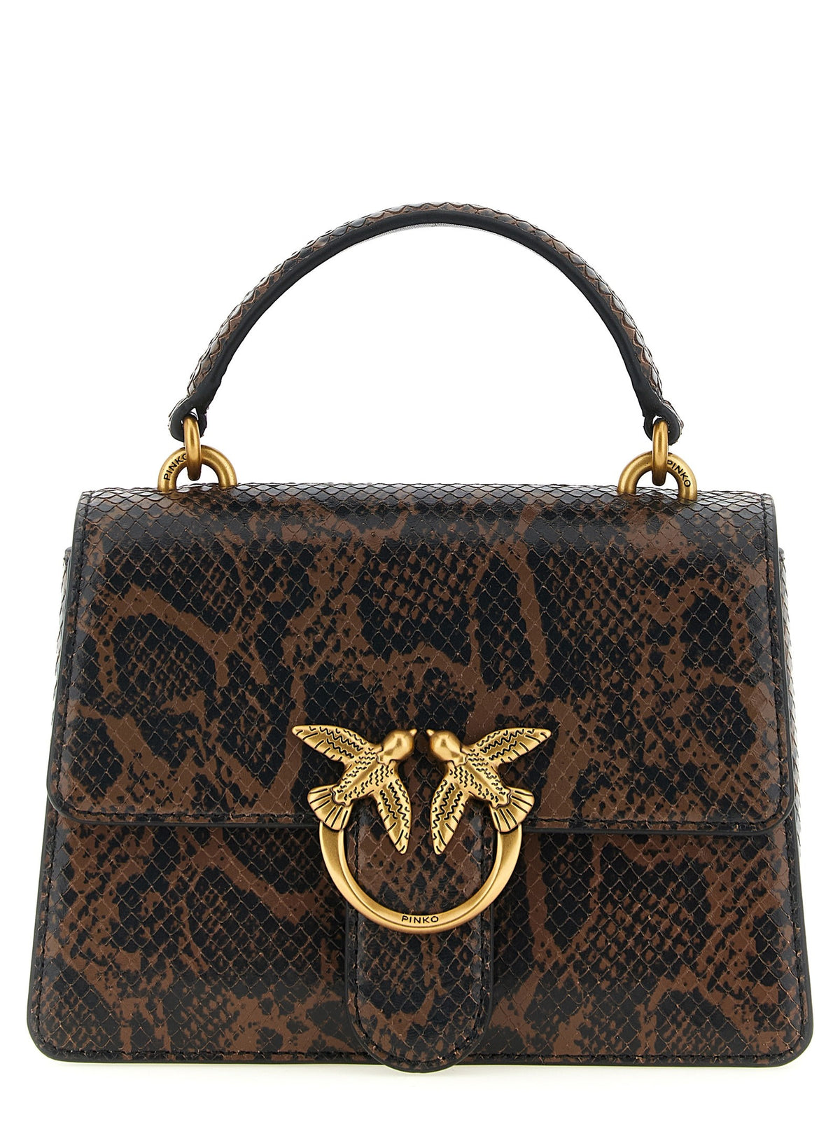Pinko Love One Handtas met pythonprint – Meerkleurig