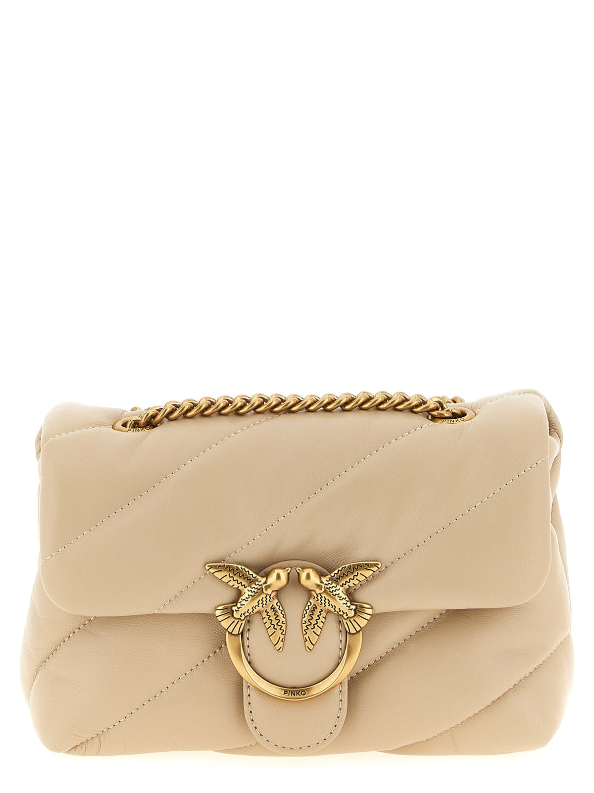 Pinko Mini Love Puff Crossbodytas – Beige