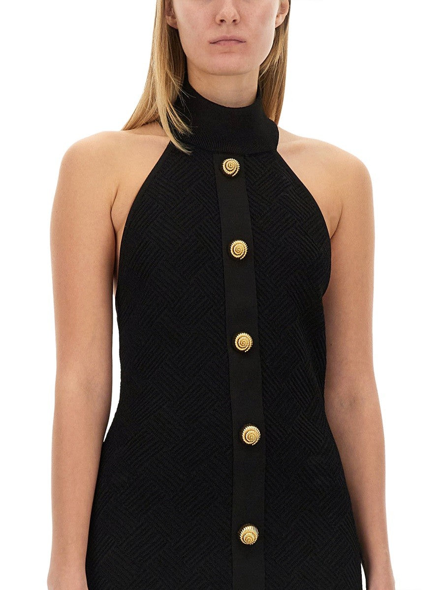 Balmain Vichy Jurk – Zwart