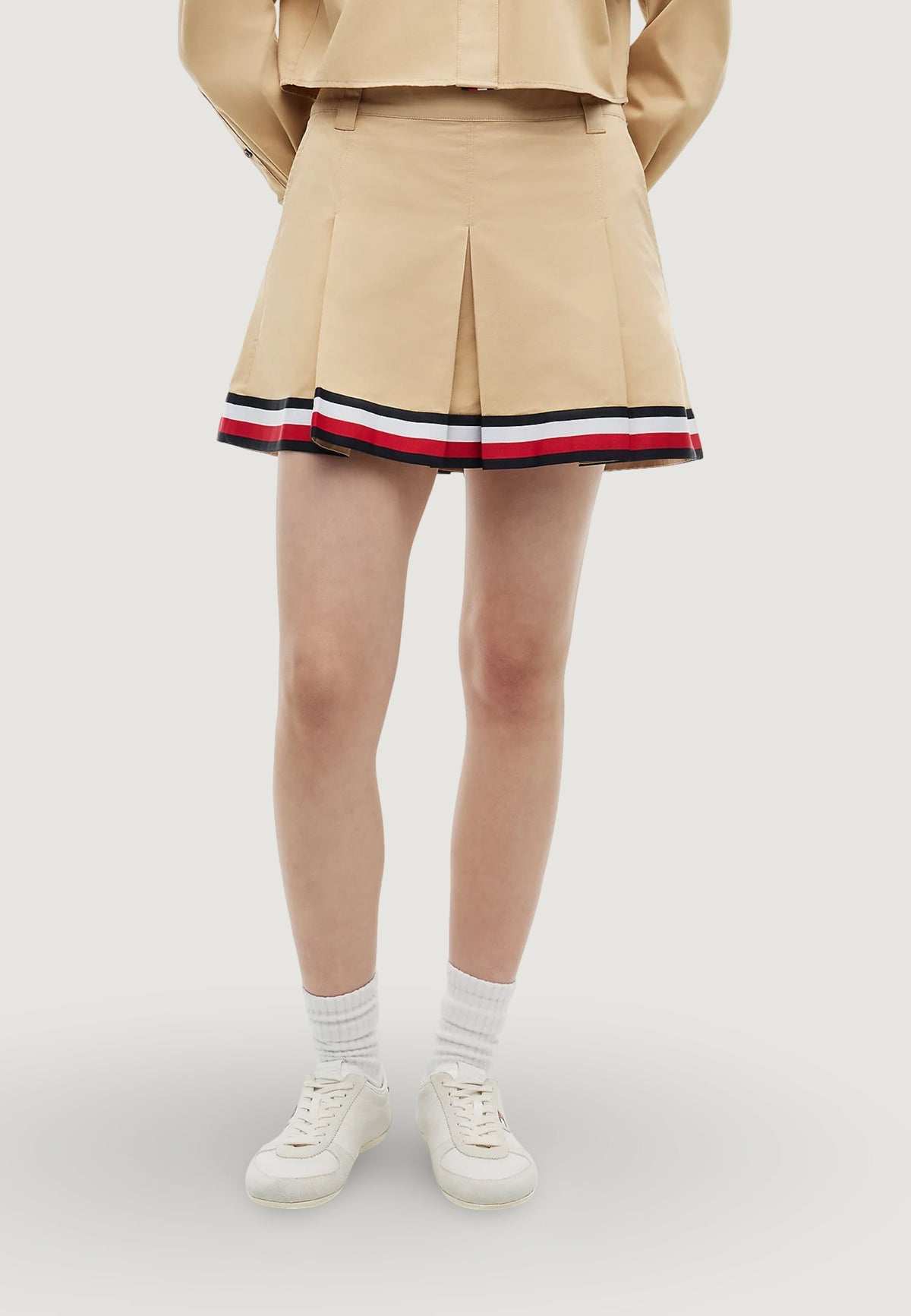 Tommy Hilfiger Minirok met zijzakken – Beige