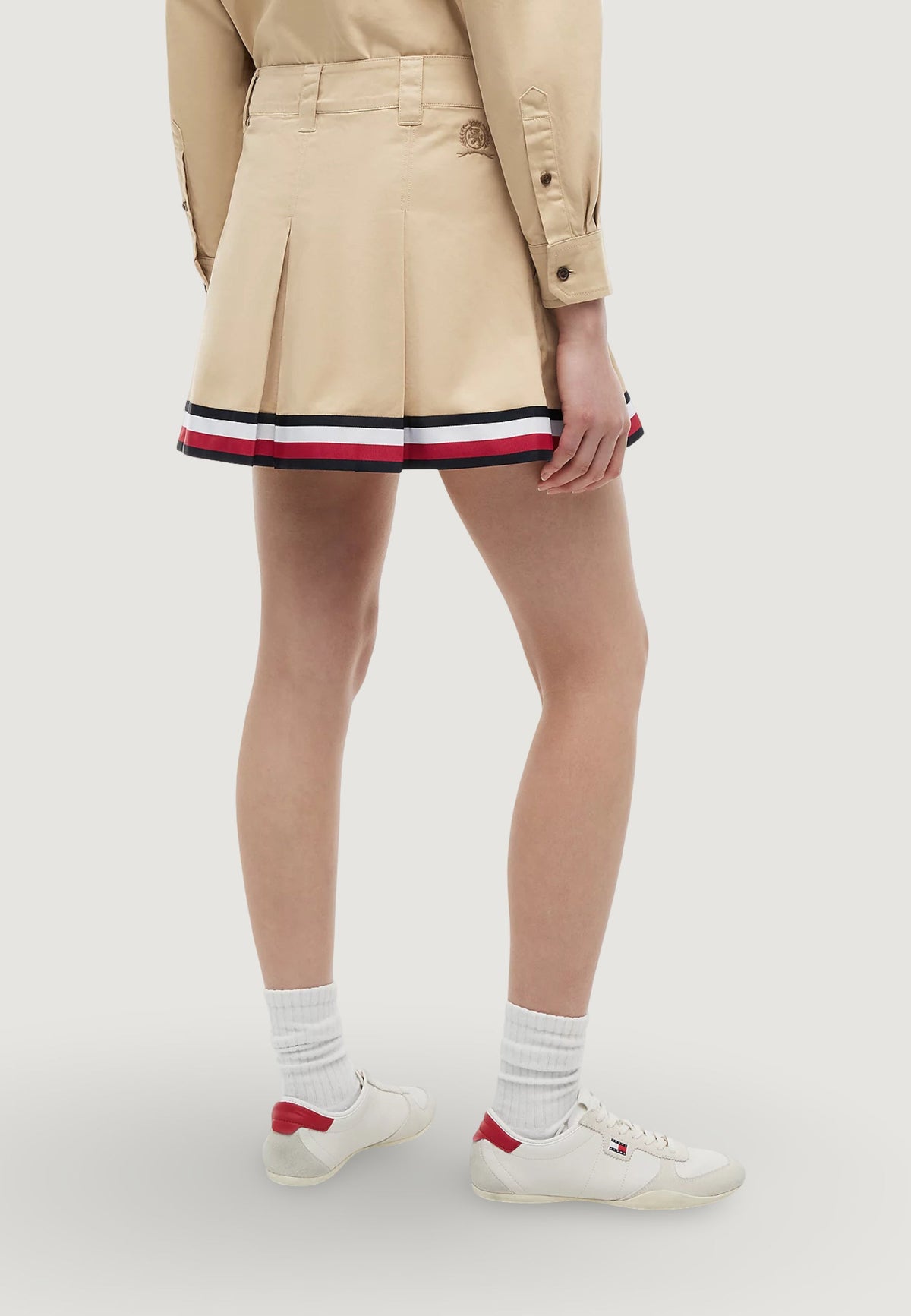 Tommy Hilfiger Minirok met zijzakken – Beige