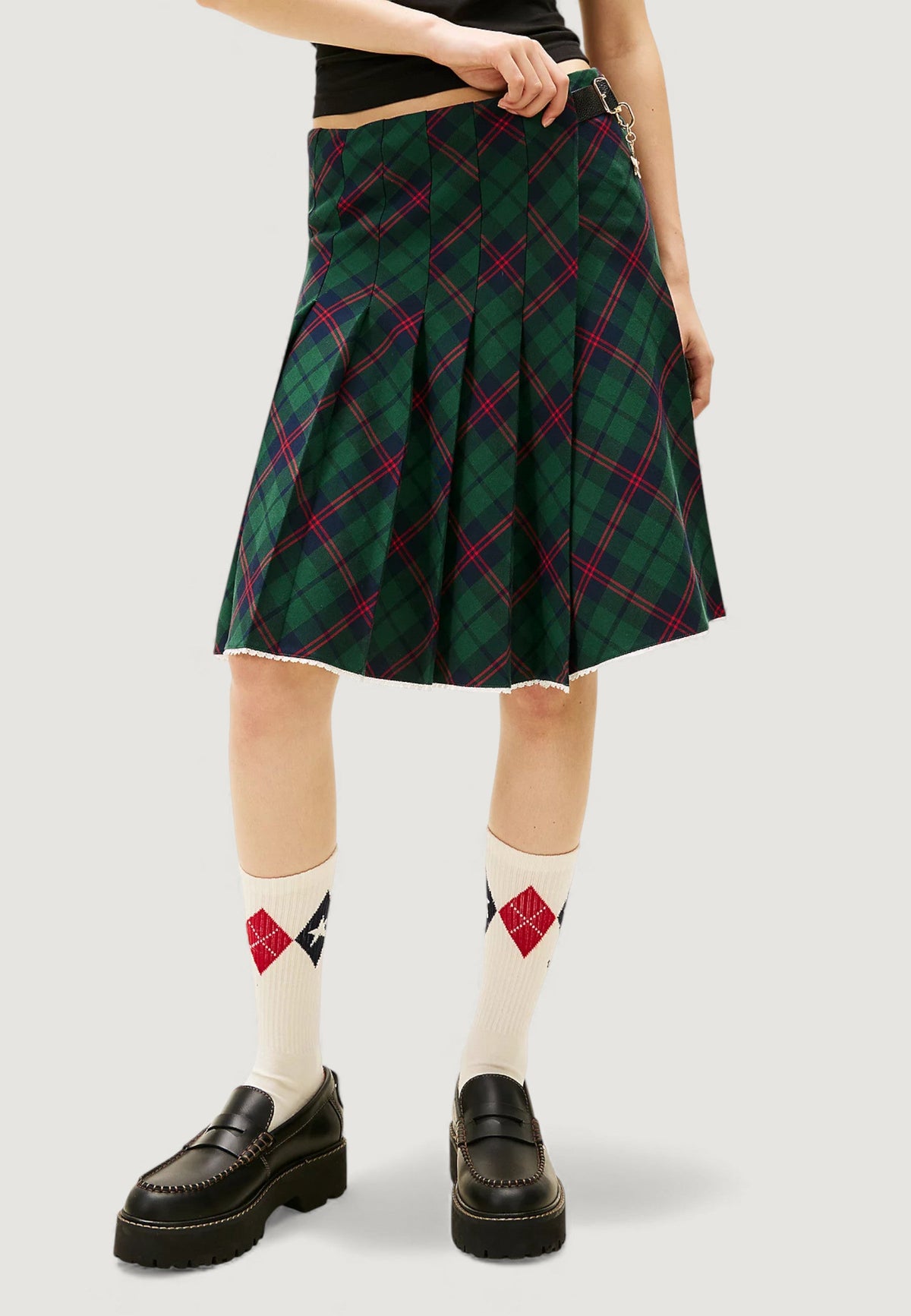 Tommy Hilfiger Geruite minirok – Groen