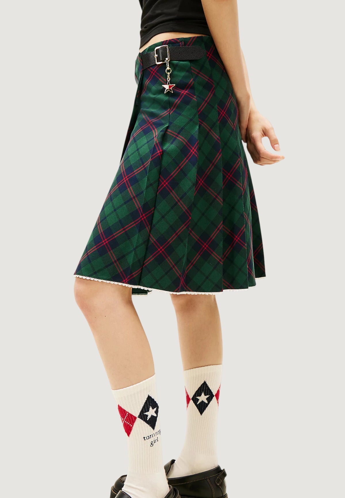 Tommy Hilfiger Geruite minirok – Groen