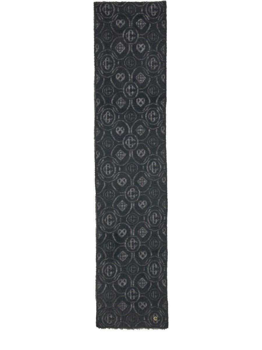 Casablanca Sjaal met monogram – Grijs