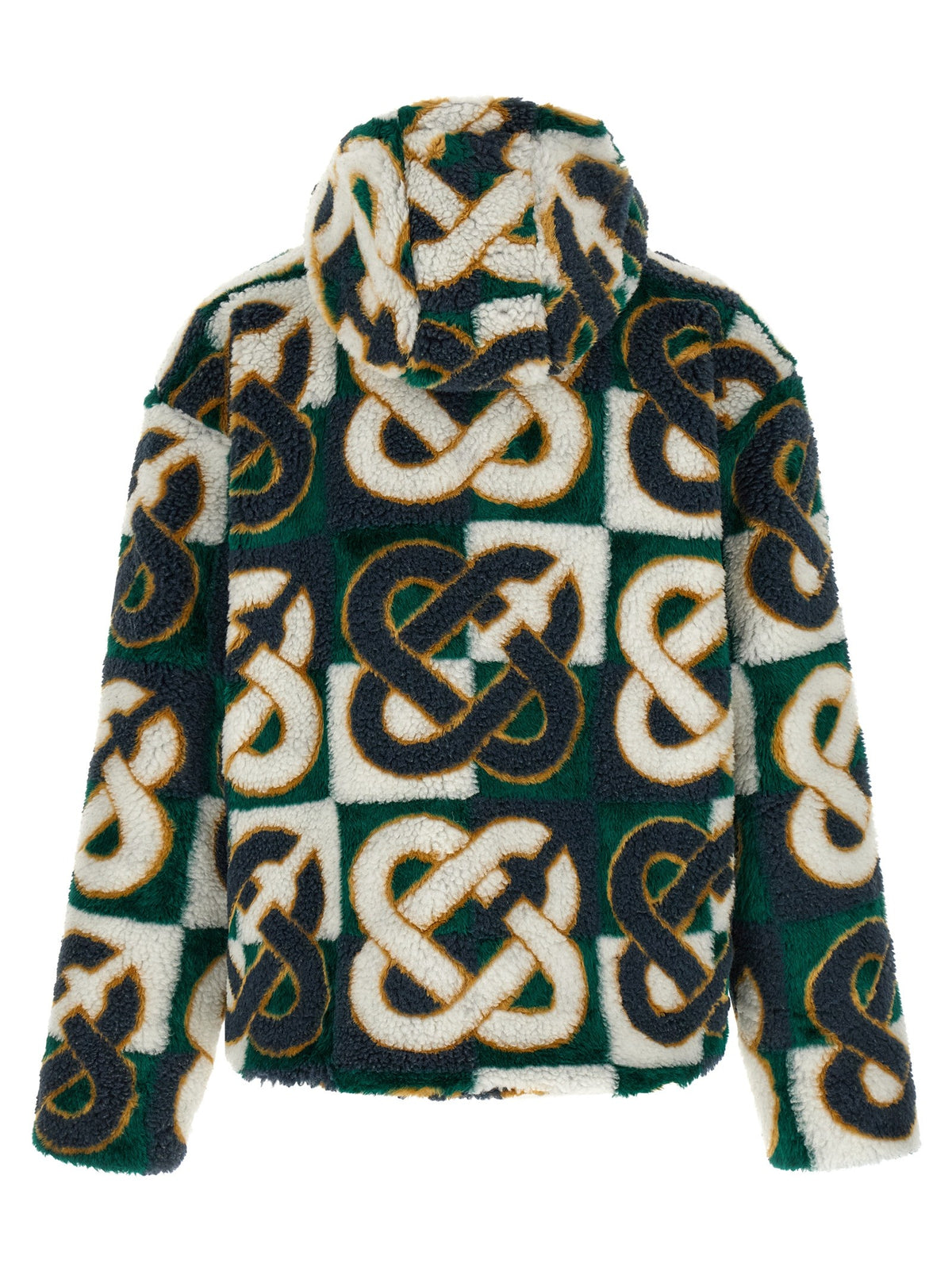 Casablanca Fleecejas met monogram – Meerkleurig